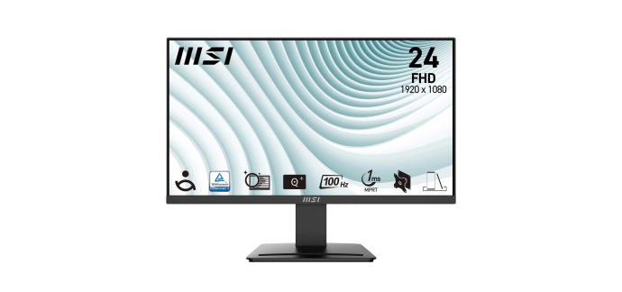 Amazon: Ecran PC 23,8" MSI PRO MP2412 - Full HD, 100Hz à 59,99€ (au lieu de 86,23€)