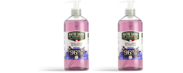 Amazon: Lot de 2 Flacons de 500ml de Savon de Marseille liquide Maître Savon de Marseille - Lavande à 5,36€