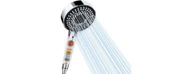 Amazon: Pommeau de douche anti-calcaire Dothnix - 5 modes à 6,31€ (au lieu de 11,52€)
