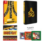 Amazon: Atari 50e Anniversary Expanded Edition Steelbook (Switch) à 31,70€ (au lieu de 49,99€)