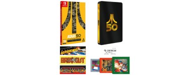 Amazon: Atari 50e Anniversary Expanded Edition Steelbook (Switch) à 31,70€ (au lieu de 49,99€)