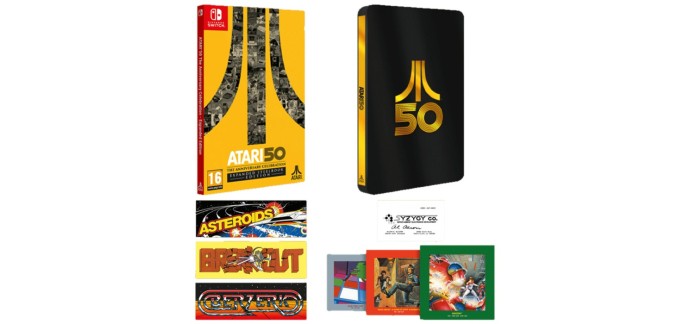 Amazon: Atari 50e Anniversary Expanded Edition Steelbook (Switch) à 31,70€ (au lieu de 49,99€)