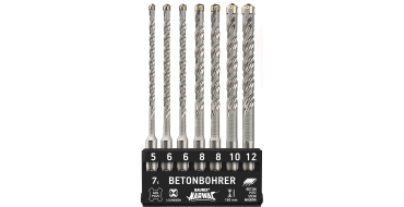 Amazon: Coffret de 7 Forets Béton SDS Plus Baurix – Ø 5-12 mm à 14,95€ (au lieu de 21,43€)