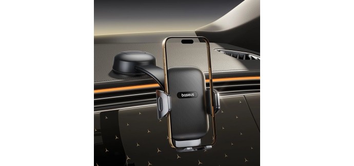 Amazon: Support téléphone Baseus C03 Double Rotation 360° à 11,99€