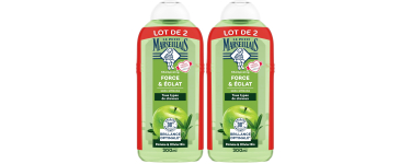 Amazon: Lot de 4 flacons Shampooing Force & Éclat Pomme & Olivier Bio Le Petit Marseillais - 1200 ml à 3,51€