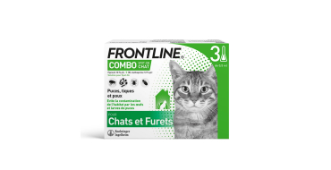 Amazon: Lot de 3 Pipettes Frontline Combo Chat - Anti Puces, Tiques & Poux à 9,58€ (au lieu de 15,84€)