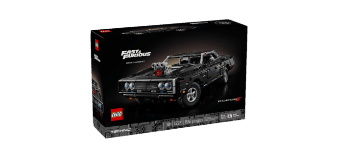 Amazon: LEGO 42231 Dodge Charger R/T Fast and Furious à 119,99€ (au lieu de 149,99€)