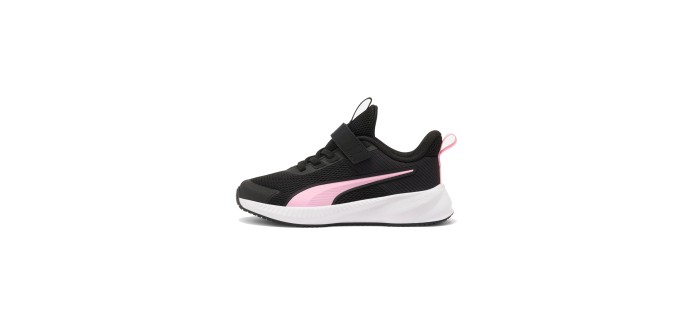 Decathlon: PUMA Baskets à scratch enfant (28-35) Flyer Lite noir et rose à 23,99€ (au lieu de 47,99€)