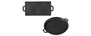LIDL: GRILLMEISTER Plaque ou Poêle pour barbecue en fonte à 11,99€ (au lieu de 18,99€)