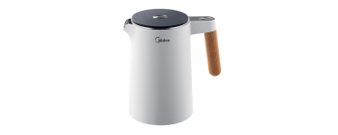 Amazon: Midea Bouilloire Électrique MKE15H2ADW - 1,5L, 2200W, réglage température à 29,99€