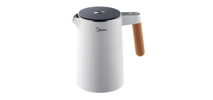 Amazon: Midea Bouilloire Électrique MKE15H2ADW - 1,5L, 2200W, réglage température à 29,99€