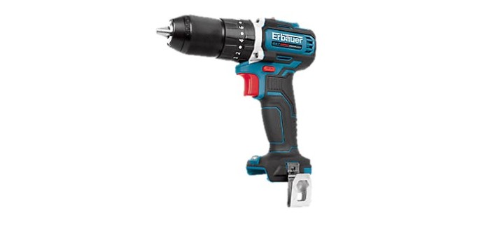 Screwfix: Perceuse visseuse à percussion Erbauer ECD12-Li-2 12V brushless - Sans batterie à 42,99€