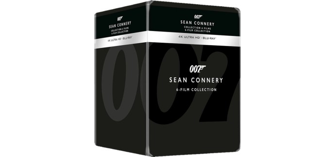 Amazon: James Bond Collection S.Connery Steelbook 4K à 157,59€ (au lieu de 199,99€)