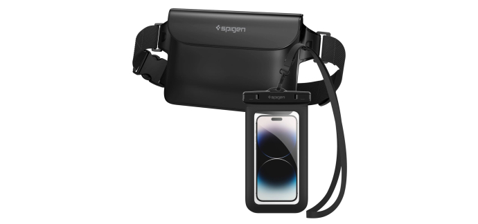 Amazon: Lot de 1 Sac Banane Étanche et 1 pochette étanche imperméable Spigen A620 - IPX8 à 11,39€