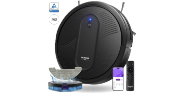 JoyBuy: Robot aspirateur laveur monsga MR1 - 4000 Pa, ultra-fin 3,2", autonomie 140 min à 68,99€