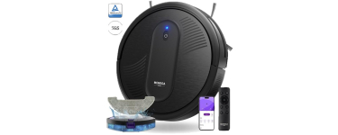 JoyBuy: Robot aspirateur laveur monsga MR1 - 4000 Pa, ultra-fin 3,2", autonomie 140 min à 68,99€