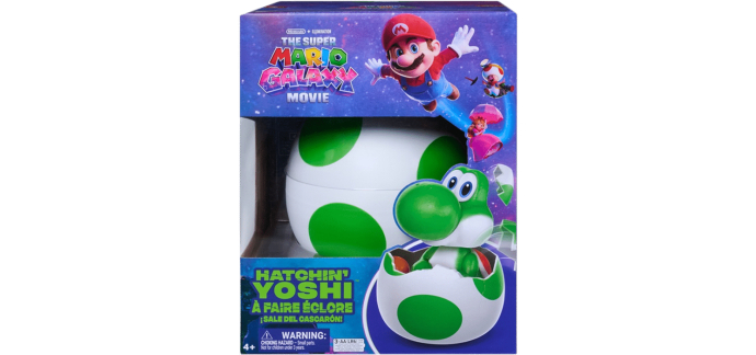 Amazon: Jouet Yoshi à faire éclore Film Mario Galaxy à 57,93€ (au lieu de 69,99€)