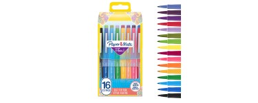 Amazon: Lot de 16 Feutres Paper Mate Flair - Pointe moyenne 0,7 mm à 6,99€ (au lieu de 12,52€)