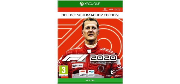 Amazon: F1 2020 Edition Schumacher Deluxe (Xbox One) à 35,57€ (au lieu de 79,99€)