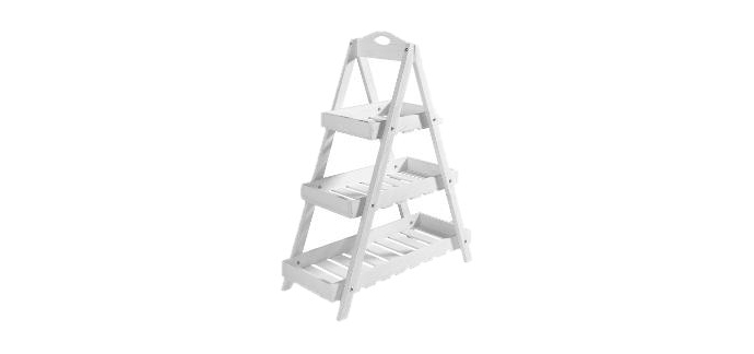 LIDL: LIVARNO Étagère escalier pour plantes - 3 niveaux, bois FSC à 11,99€ (au lieu de 21,99€)