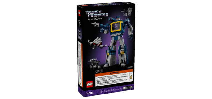Amazon: Lego Transformers Soundwave 10358 (Lego) à 130€ (au lieu de 179,99€)