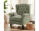 Amazon: Fauteuil Vintage Malol Mi-Siècle - Oreilles Rembourré, Capitonnage Boutonné, Housse en Tissu & Pieds