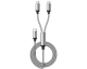 Amazon: Câble Multi USB C 60W Aioneus - 2 en 1, Nylon Tressé, PD 3A, 1.2M à 2,59€ (au lieu de 6,61€)