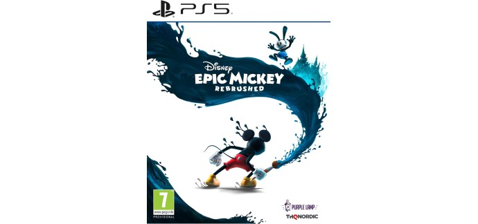 Amazon: Disney Epic Mickey Rebrushed (PS5) à 24,99€ (au lieu de 39,99€)