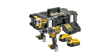 Amazon: Kit perceuse-visseuse à percussion + visseuse à chocs DeWalt DCK266P2-QW + 2 batteries 5.0 Ah à 261,