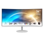 Amazon: Ecran PC Incurvé 34" MSI PRO MP341CQW - UWQHD, 3440x1440, 1500R, 100Hz, 1 ms à 179,99€
