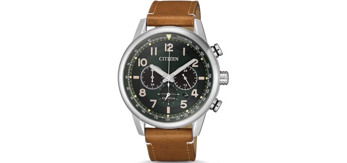 Amazon: Montre Citizen CA4420-21X - Acier, bracelet cuir, 43mm à 157,44€ (au lieu de 178,21€)