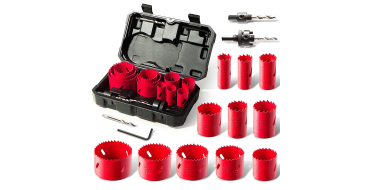 Amazon: Set de scies cloches Hychika Bi-Metal 17 pièces - 19 à 68mm, profondeur 40mm à 24,98€