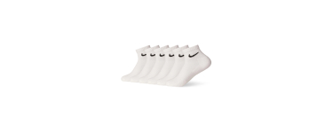 Amazon: Lot de 6 paires de chaussettes Nike Everyday Cushioned - Taille M à 15,99€ (au lieu de 22,88€)