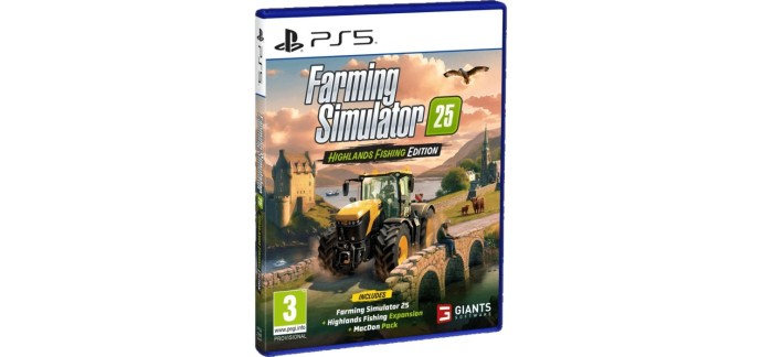 Amazon: Farming Simulator 25 Highlands Fishing Edition (PS5) à 34,72€ (au lieu de 59,99€)