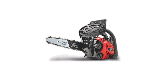 Screwfix: Tronçonneuse thermique Scheppach 25,4 cm³ - Barre 25 cm à 79,99€ (au lieu de 99,99€)