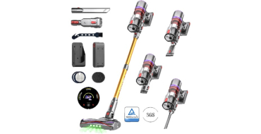 JoyBuy: Aspirateur sans fil MONSGA X UNINELLHOME UV5 - 60 000 Pa, 65 min d'autonomie, écran LED à 95,99€
