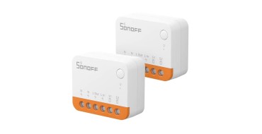 Amazon: Lot de 2 Interrupteurs SonOff MiniR4 - Wifi, 10A/2200W, Alexa/Google Home à 15,92€