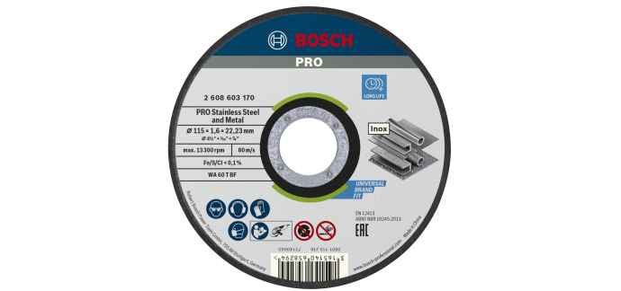 Amazon: Disque à tronçonner Pro Stainless Steel and Metal Bosch - 115 x 1,6 x 22,23 mm à 1,48€
