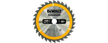 Amazon: Lame de scie portative DeWalt DT1935-QZ 165/20mm à 10,84€ (au lieu de 21,52€)
