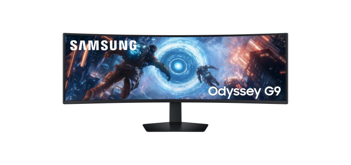 Amazon: Écran PC 49" Samsung ODYSSEY G9 LS49FG916EUXEN - Dalle VA Incurvée 1000R, DQHD, 144Hz, 1ms à 649€