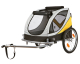 Amazon: Remorque Roulotte de Vélo pour chien Trixie - Gris/Noir/Jaune à 110,77€ (au lieu de 333,35€)
