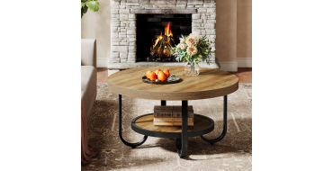 Amazon: Table basse ronde Tribesigns à 68,99€ (au lieu de 149,99€)