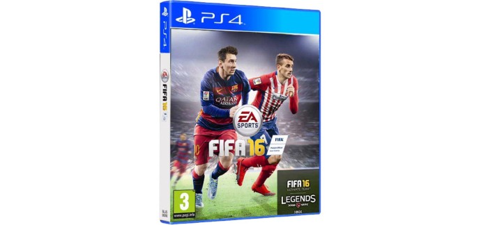 Amazon: FIFA 16 (PS4) à 12€ (au lieu de 50,99€)