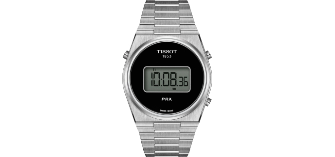Amazon: Montre Tissot PRX Digitale 40 mm - Acier, verre saphir, 100 m à 172,07€ (au lieu de 320€)
