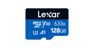 Amazon: Carte microSDXC UHS-I 128 Go + Adaptateur SD Lexar 633x à 25,54€ (au lieu de 36,54€)