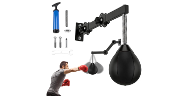 Amazon: Table de punching ball Zinueen - Montage mural, avec suspension et ressorts à 25,99€