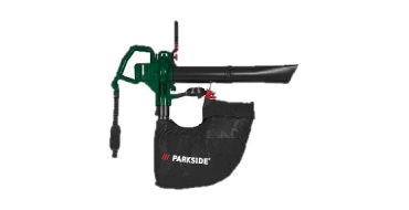 LIDL: PARKSIDE Aspirateur souffleur broyeur électrique PELSB 3000 B2 - 3000 W, sac 55 l à 39,99€