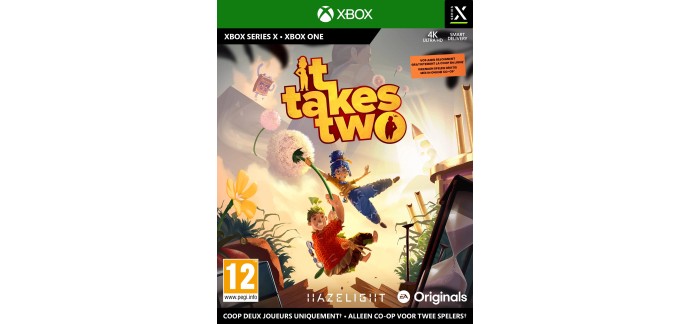 Amazon: It Takes Two sur Xbox One & Series X à 17,99€ (au lieu de 33,98€)