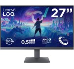 Amazon: Ecran PC 27" Lenovo LOQ 27-10 - FHD, 200Hz, 0.5ms à 119,99€ (au lieu de 159,99€)
