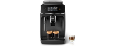 Amazon: Machine à café Philips 2200 - 2 boissons, mousseur à lait, écran tactile à 261,99€